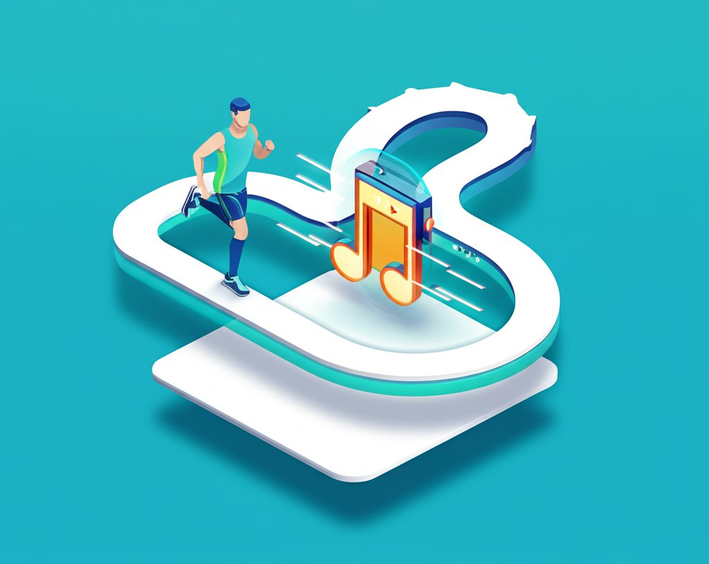 Quick guide: Fueling runs with music. Runners with headphones, energizing workout tips.