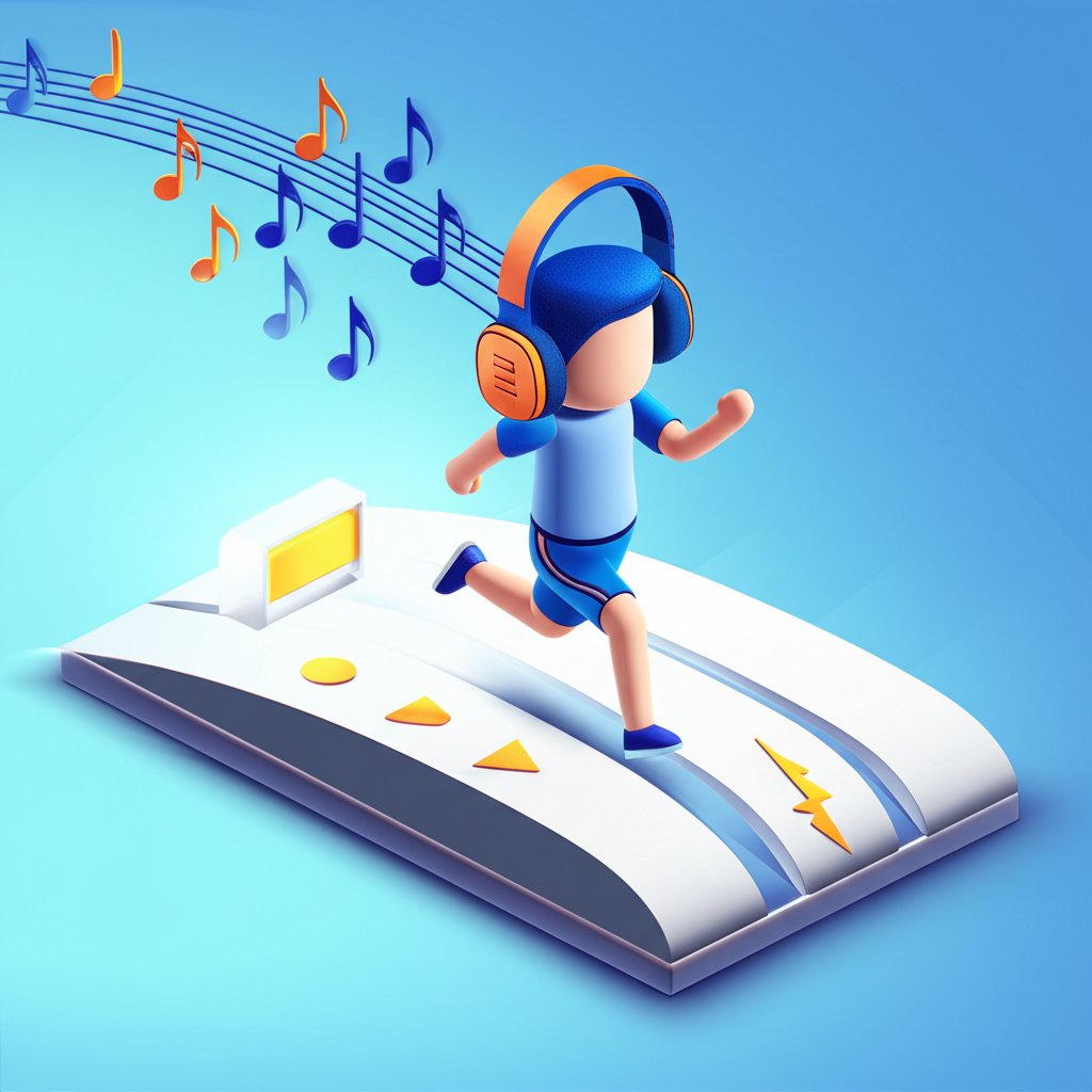 Running playlist boosts motivation, performance, and enjoyment.