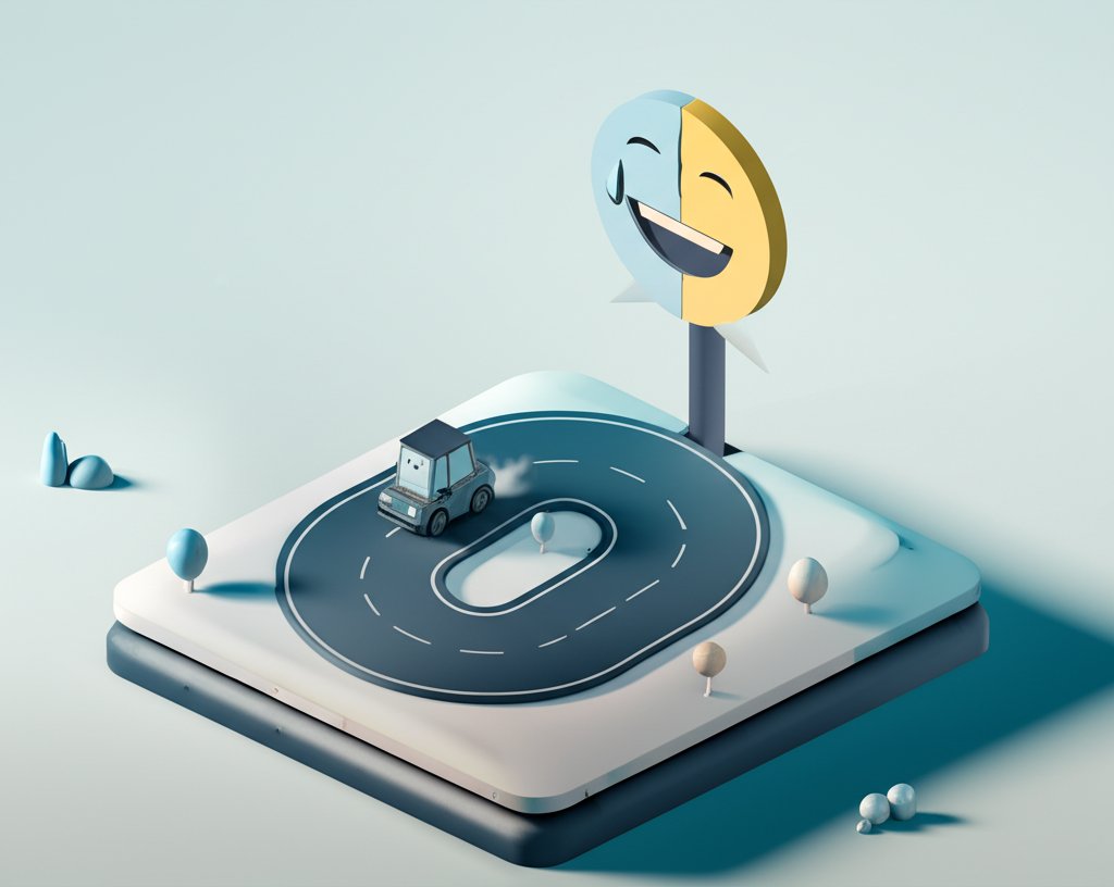 Runner laughing through relatable exercise pain, pushing through miles.