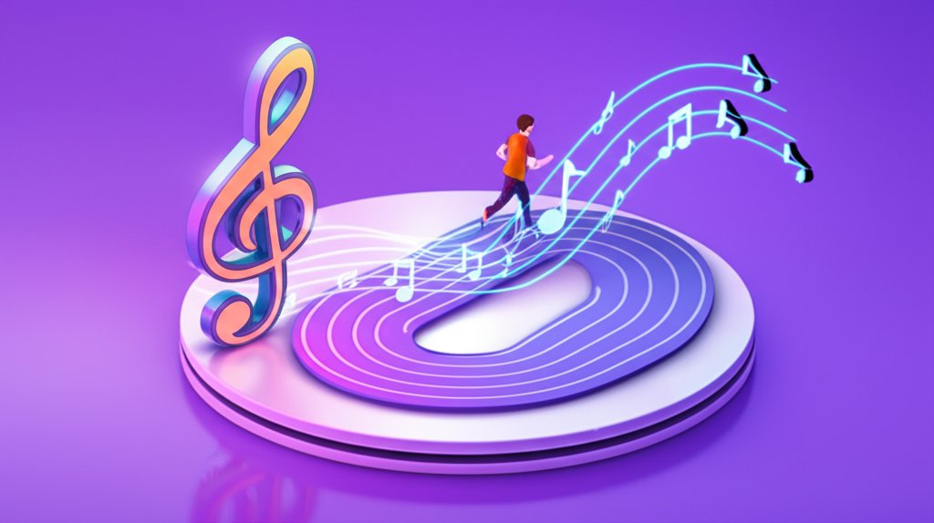 Music's beat propels a runner forward, boosting energy and making miles fly.