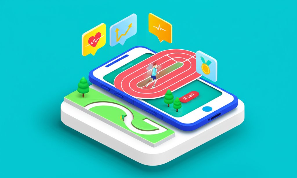 Essential running app displaying GPS, stats, and training plans for fitness tracking.