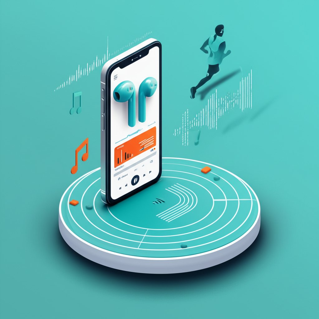 Infographic: Sonic strategy for runners. Music and audio guide for every run.