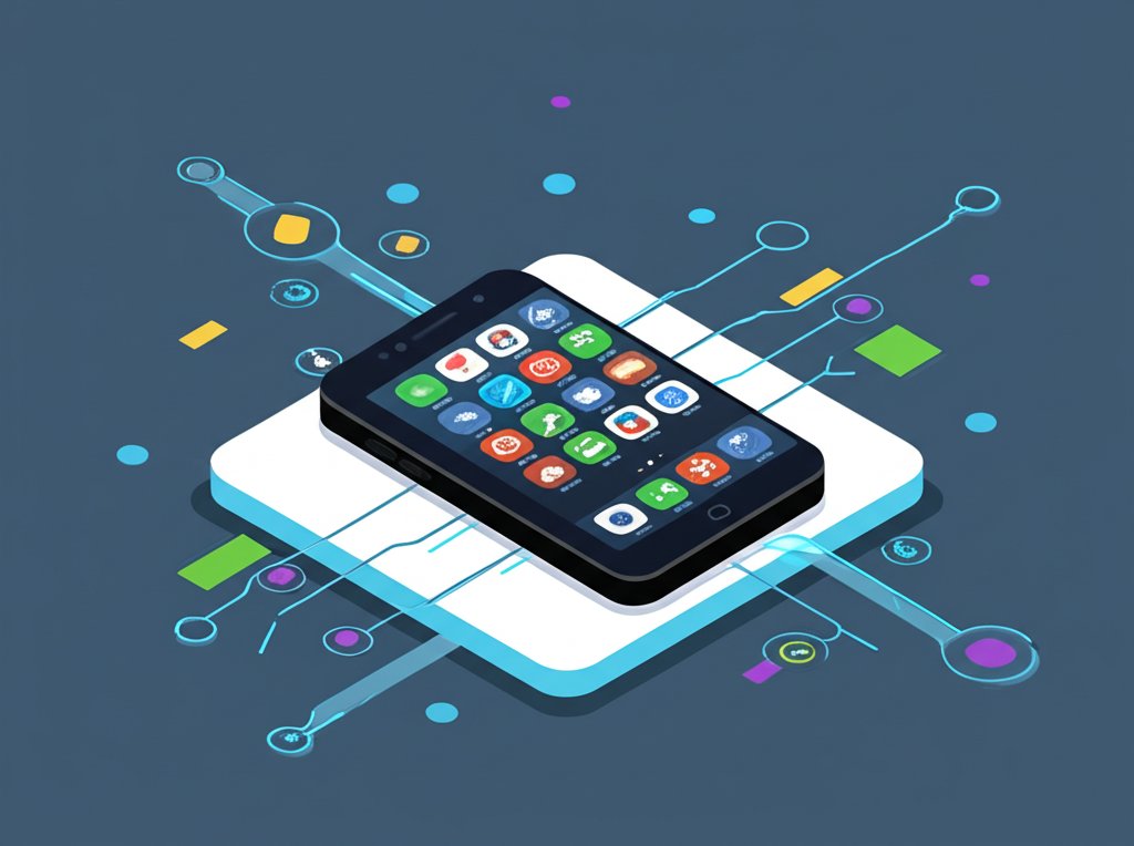 Mobile phone apps running smoothly. Optimize your smartphone's performance.