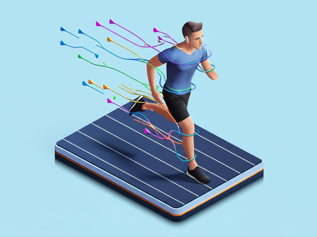 Running workout music's unseen force rewiring a runner's performance.