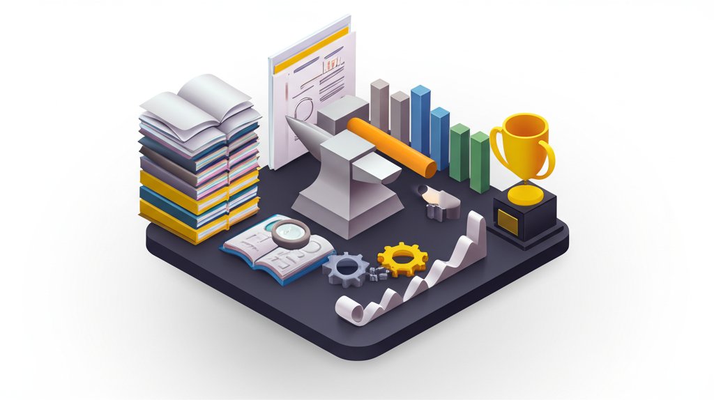 Forging success: meticulous preparation, hard work, and persistent effort.